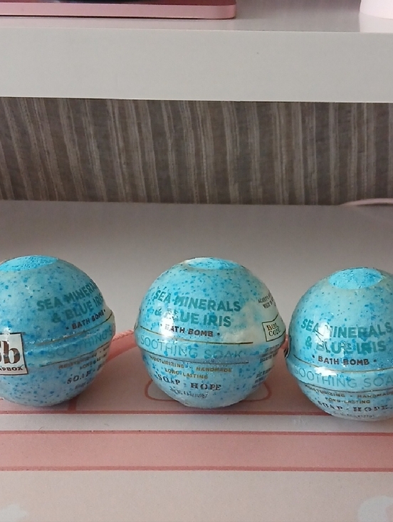 Soap Box Other - Soap Box Blue Sea Minerals And Iris Bath Bombs - Set of 3 New